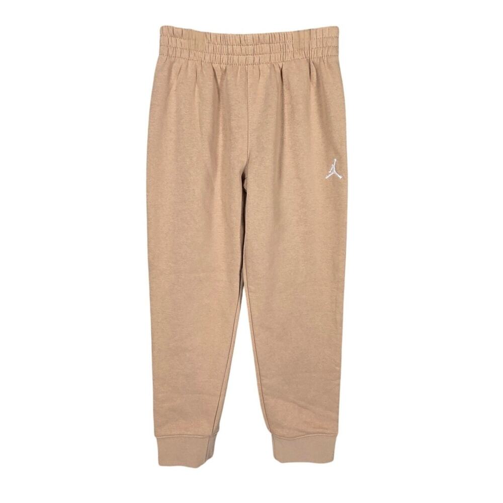JORDAN KIDS SWEATPANTS – SIZE 7Y – BEIGE – 2‑PIECE SET (BOTTOM SWEATPANTS ONLY)